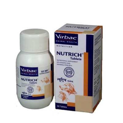 Virbac Nutrich vitamin Supplement 30 Tab